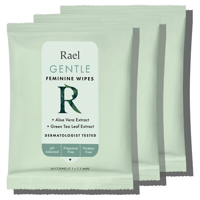 #ad #ad Rael Flushable Feminine Wipes pH Balanced Daily Use Clean Ingredient 3 Pack $9.99