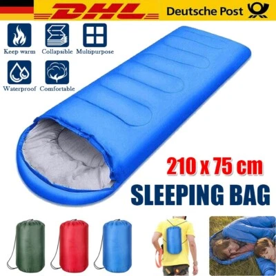 MARKENLOS Schlafsack Winter Mumienschlafsack Campingschlafsack Feldbett Outdoor Camping