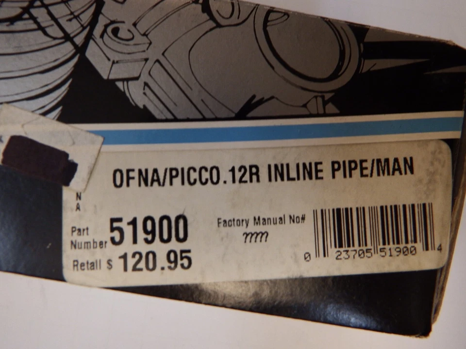 OFNA - PICCO .12R INLINE PIPE/MAIN - Model 51900 - Image 2 of 4