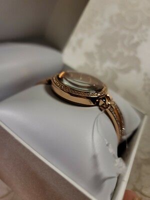 Jessica Simpson Rose Gold Color Rhinestone Bling Womens Watch Metal JSB0036RG Jessica Simpson Rose Gold Color Rhinestone Bling Womens  main image 4