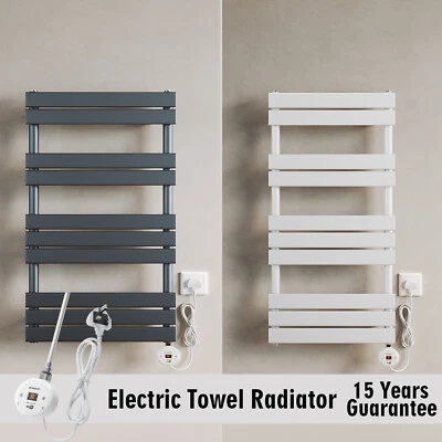 ELEGANT Prefilled Bathroom Electric Warmer Thermostatic Towel Rail Radiator WIFI Control