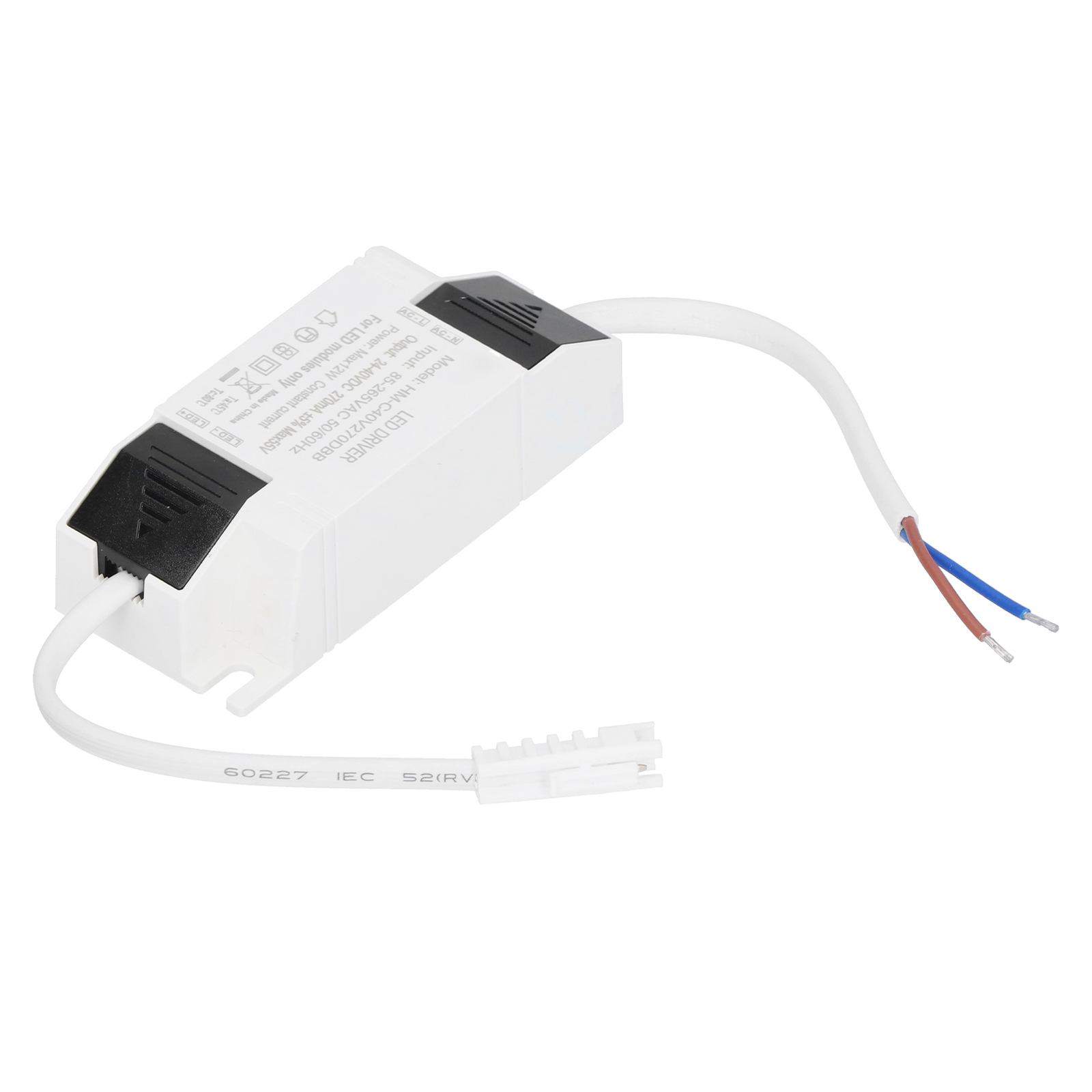 Hilitand 12W LED-Treiber – Konstantstrom 270mA, Eingang 85-265V, Ausgang 24-40V, ABS-Material, Für LED-Beleuchtung