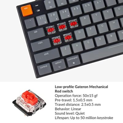 Keychron K1 Wireless Mechanical Keyboard (Version 5) RGB Backlight