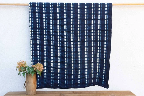 Bamako Blue Indigo Mud Cloth