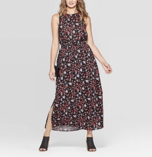 Red Floral Maxi Dress | eBay