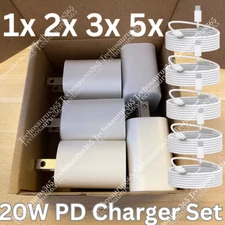 20W USB C Fast Wall Charger PD Power Adapter For iPhone 14/13/12/11/XR iPads LOT