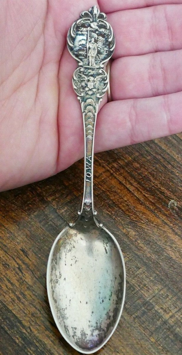 Antique Watson Sterling Silver Iowa Souvenir Spoon | eBay