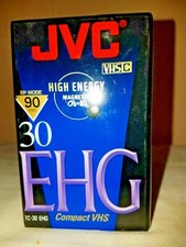 JVC VHSC High Energy EHG 30 Pro 90min TC 30 Compact Tapes BRAND NEW SEALED