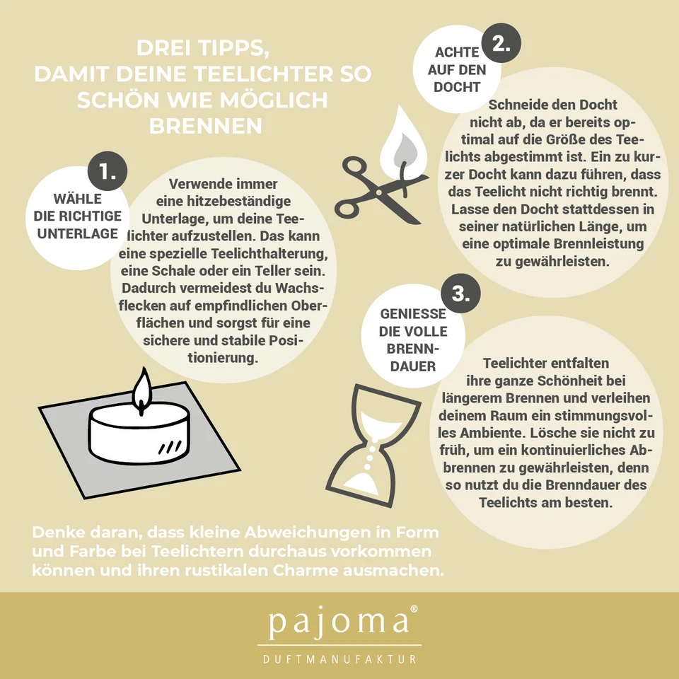 pajoma® Citronella Teelichter 30er Set im Alu-Cup Ø 3,8 cm, 4h Brenndauer - Bild 4 von 4