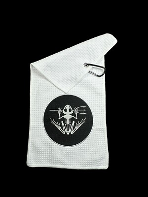 Navy SEALS Bone Frog (5in Logo) Golf Towel / (8in x 16in) 39k Stitches No Fold