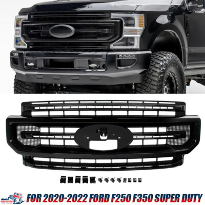 Platinum Style Front Bumper Black Grille For 2020-2022 Ford F250 F350 Super Duty