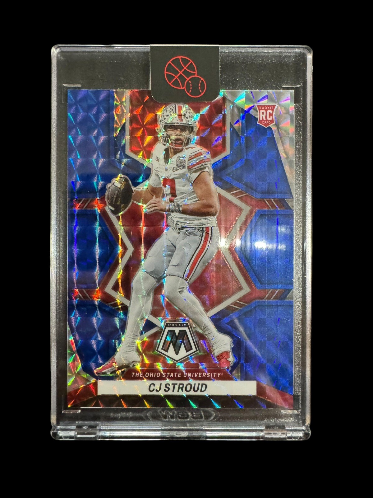 2023 Panini Mosaic Draft Picks CJ Stroud Rookie RC Blue /75 Ohio State