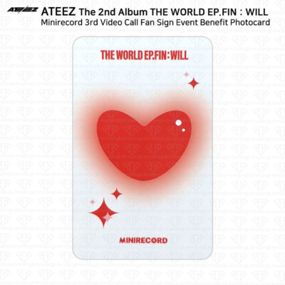 ATEEZ THE WORLD EP.FIN WILL Minirecord 3rd Fan Sign Event Benefit