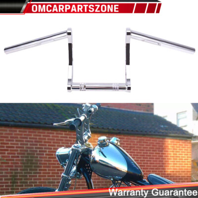 Motorcycle Riser 1'' Handlebars Z Bar Drag Bar For Harley Yamaha Suzuki Kawasaki