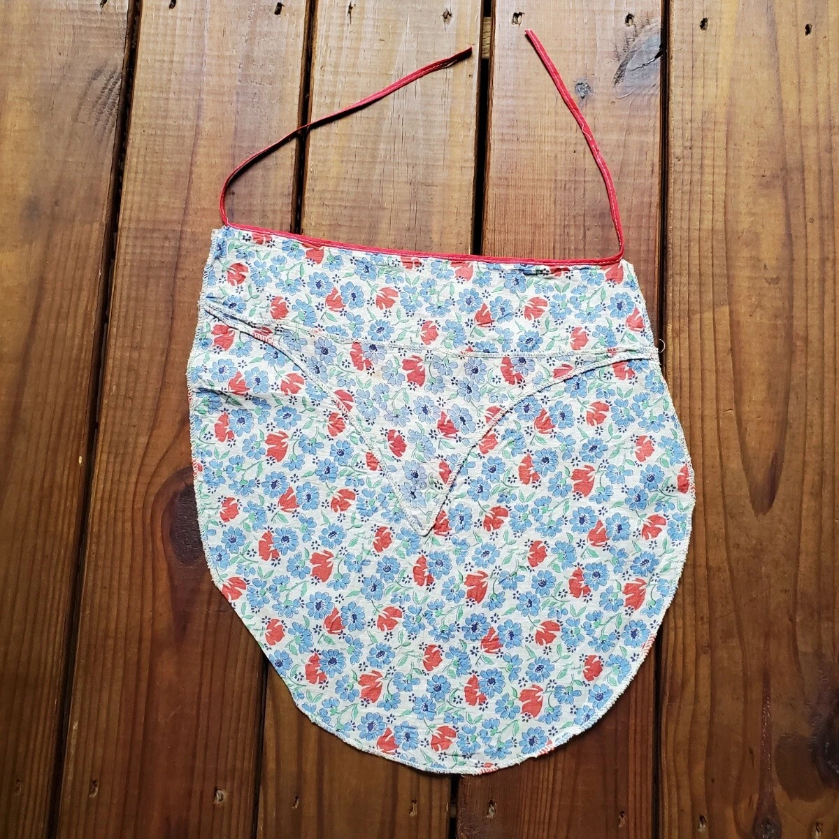 True vintage 1930's 30's baby toddler little girls floral homemade bib