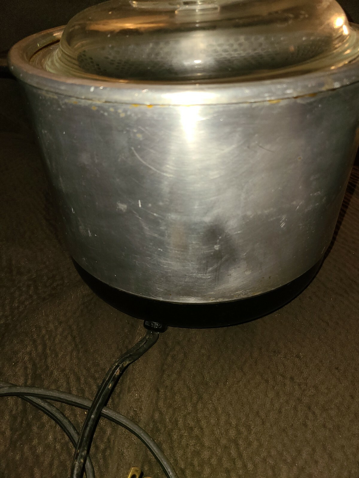 Vintage 50s Sunbeam CF-5 Aluminum Deep Fryer 4 Quart  Working