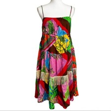 Farm Rio Palila Fringed Midi Dress Petite XS