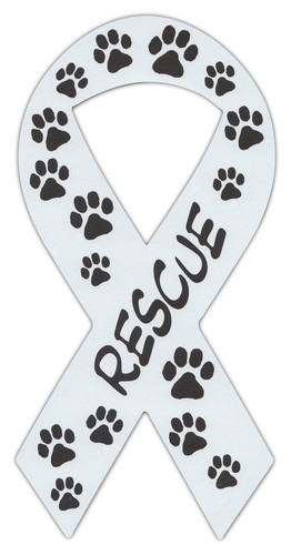 Ribbon Shaped Magnets: Rescue (Dogs, Cats) Paw Design | Cars, Trucks ...