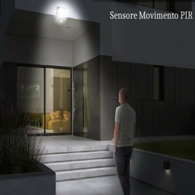FARO LED FARETTO GIARDINO 30W LUCE FREDDA SENSORE MOVIMENTO - Foto 13