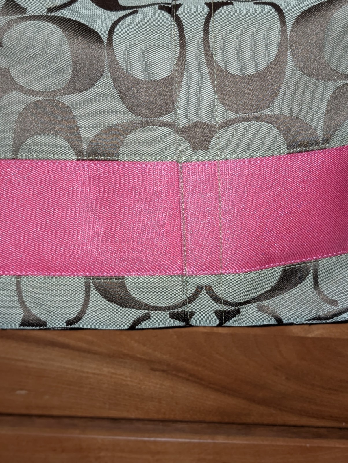 Coach Signature Jacquard Hobo Shoulder Bag Light Blue F13581 thumbnail 6