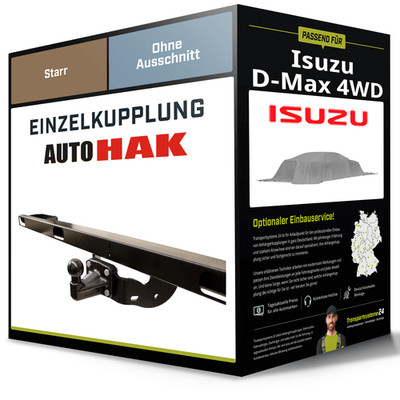 Starre Anhängerkupplung für ISUZU D-Max 4WD 19- III Typ TFR / TFS Auto Hak NEU