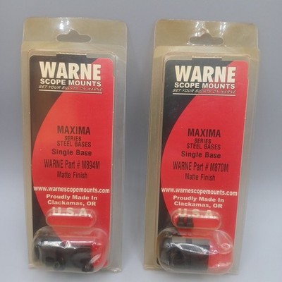 Warne M894/870M Maxima  Two-Piece Steel Base for Benelli Black Eagle And SuperBE