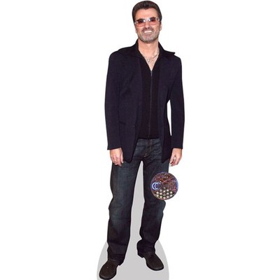 George Michael (Casual) Pappaufsteller lebensgross