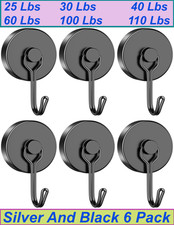 Strong magnetic Hooks heavy duty 100 lbs 50lbs 25 lb Large grill refrigerator 30
