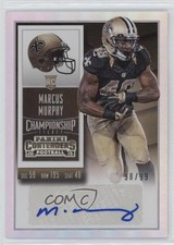 2015 Contenders Rookie Championship Ticket 98/99 Marcus Murphy (Base) Auto 0b2