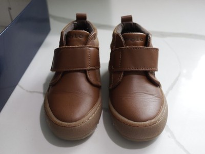 USED BROWN POLO RALPH LAUREN SHOE 7 TODDLER (BOX INCLUDED)