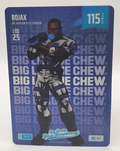 2025 Bo Jackson Battle Arena Bojax Big League Chew Blue Raspberry Alt #BLC-3