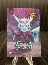 Game Of Thrones (Pikachu) #E21 - Purple Holo Box Hit - Pikachu Cosplay - Pokemon