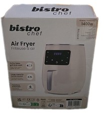 Image of Air Fryer by Bistro Chef 1400W 4.5L 6 Auto Function Digital Display In White New