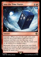 Into the Time Vortex 0088 Non Foil Rare Doctor Who Commander MTG Near Mint