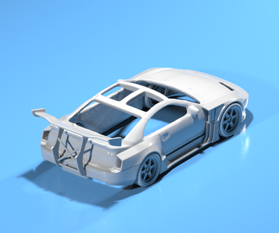 FatBoi Wide Body Kit For Hot Wheels Nissan 300zx - Resin - 3D