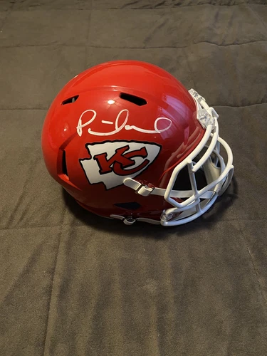 Patrick Mahomes signed full size helmet JSA COA