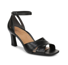 NEW VIONIC Charmaine Heeled Sandal, Black Leather
