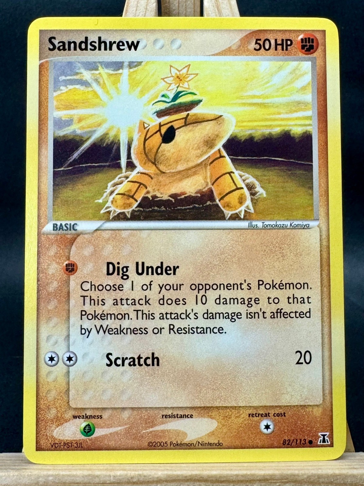 Sandshrew Tomokazu Komiya Pokemon Trading Card Game - Delta Species 82/113 NM