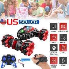4WD 2.4GHz Gesture Sensing Twist RC Stunt Car Remote Control Off-Road Toy Gift /