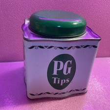 Vintage PG Tips Tea Tin "Always Refreshes Always Revives Your Cup Of PG Tips”