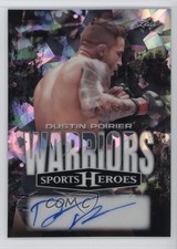 2025 Leaf Metal Sports Heroes Silver Crystals /25 Dustin Poirier #W-DP1 Auto 8d2