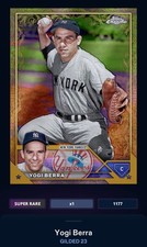 23 Topps Bunt DIGITAL Gilded SUPER RARE Yogi Berra