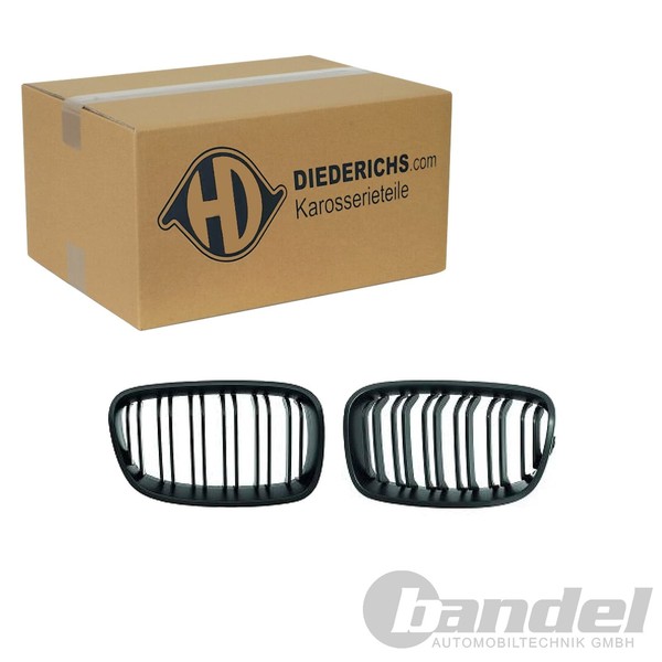 Diederichs Sport KÜHlergrill Nieren Schwarz Matt Passend FüR BMW 1Er F20 F21-image