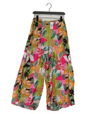 Rachel Roy Women's Sports Bottoms M Multi Floral 100% Rayon Wide-Leg Sweatpants