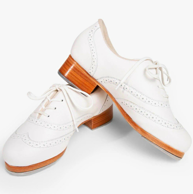 Capezio Roxy Tap Shoes (12.5W, White) - BRAND NEW IN BOX
