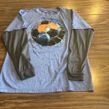 Boys Tek Gear Long Sleeve Shirt Basketball. Large