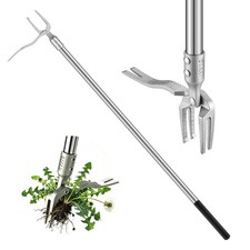 IVVIC One-Piece Stand Up Weed Puller Tool wit...
