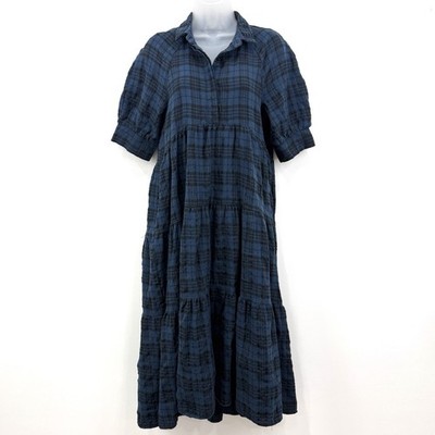 knee length dresses for ladies The Walton Plaid Midi Dress by Mud Pie  Women's Clothing Boutique
