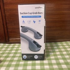 NEW Whomec 2 Pack 12" Suction Shower Grab Bars for Seniors Bathroom Safety Grip