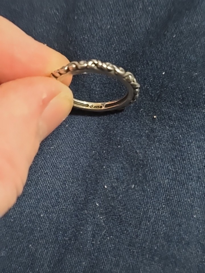 Carolyn Pollack Relios Sterling Silver Wavy Stackable Ring Sz 6.5 | eBay